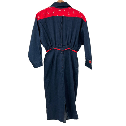 Vintage Denim Western Dress
