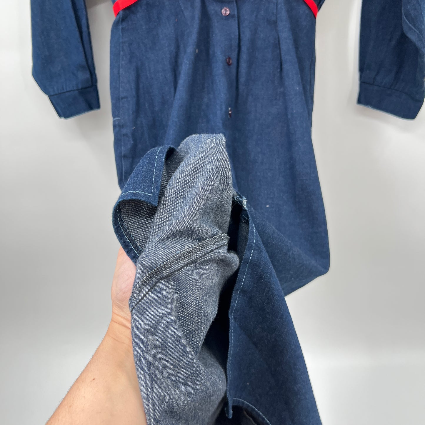 Vintage Denim Western Dress