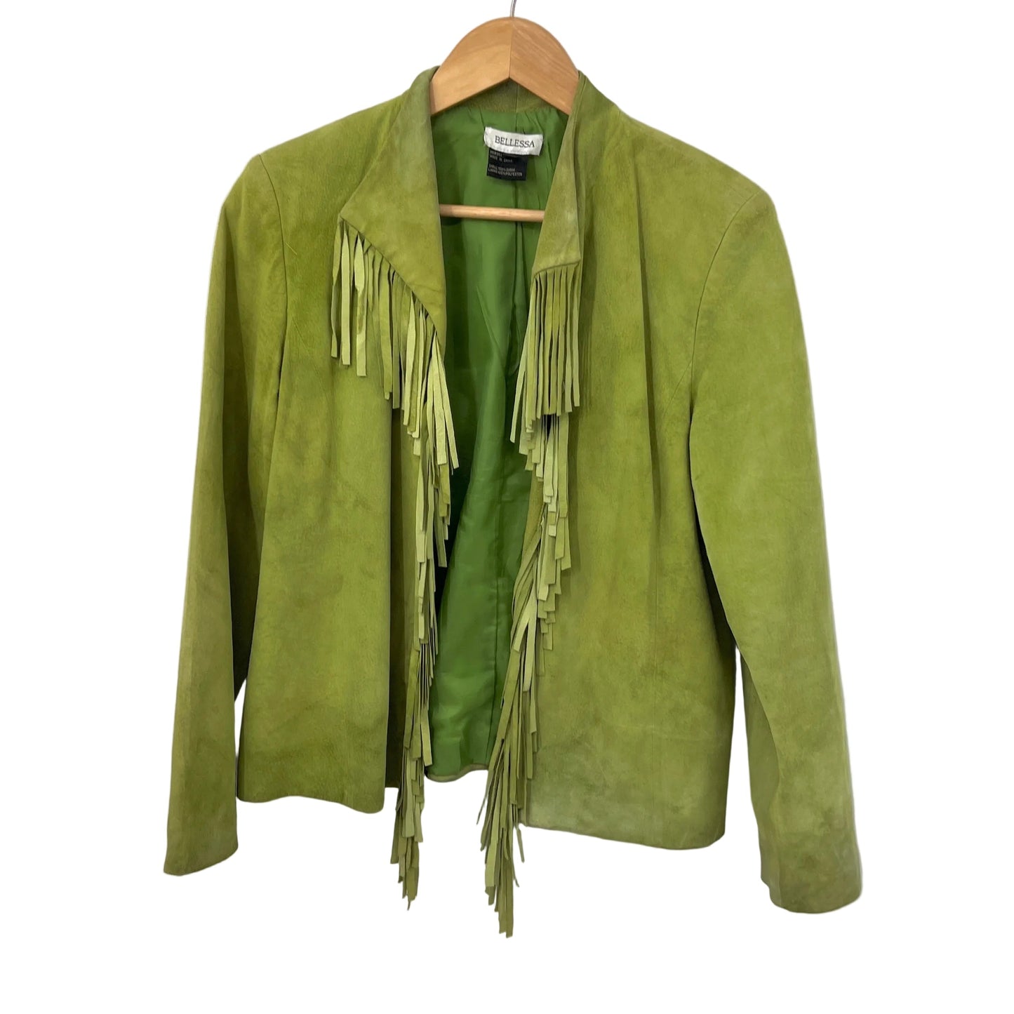 Vintage Bellessa Suede Fringed Open Jacket