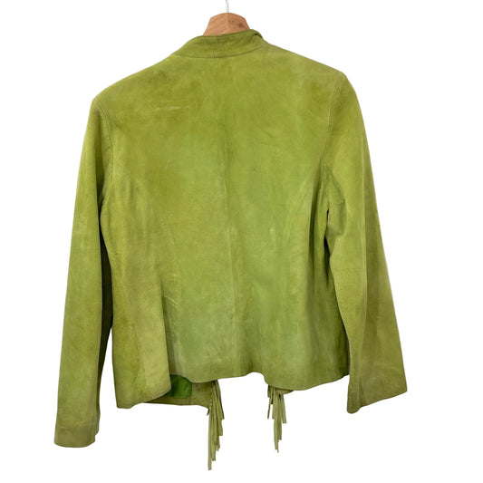 Vintage Bellessa Suede Fringed Open Jacket