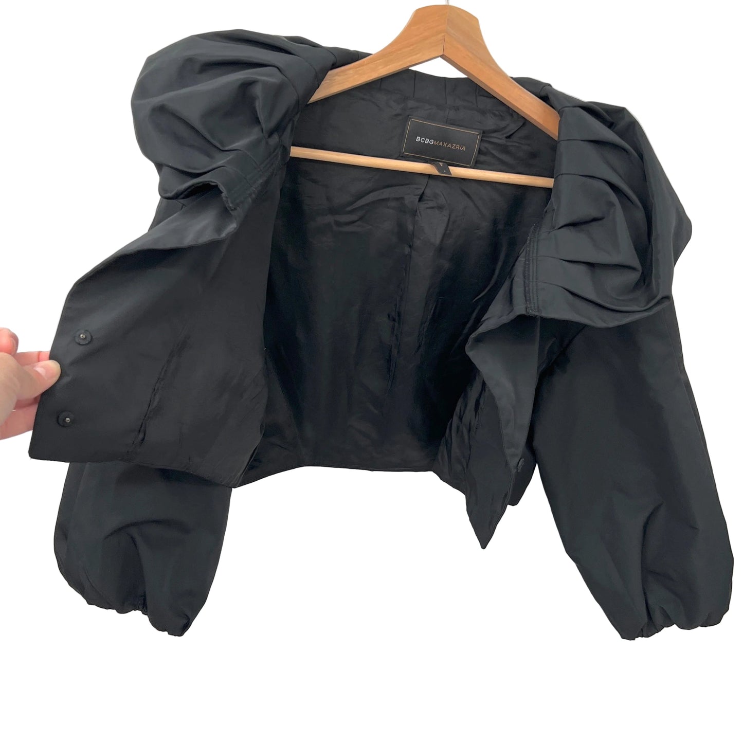 BCBG Maxazria Collared Cropped Blazer