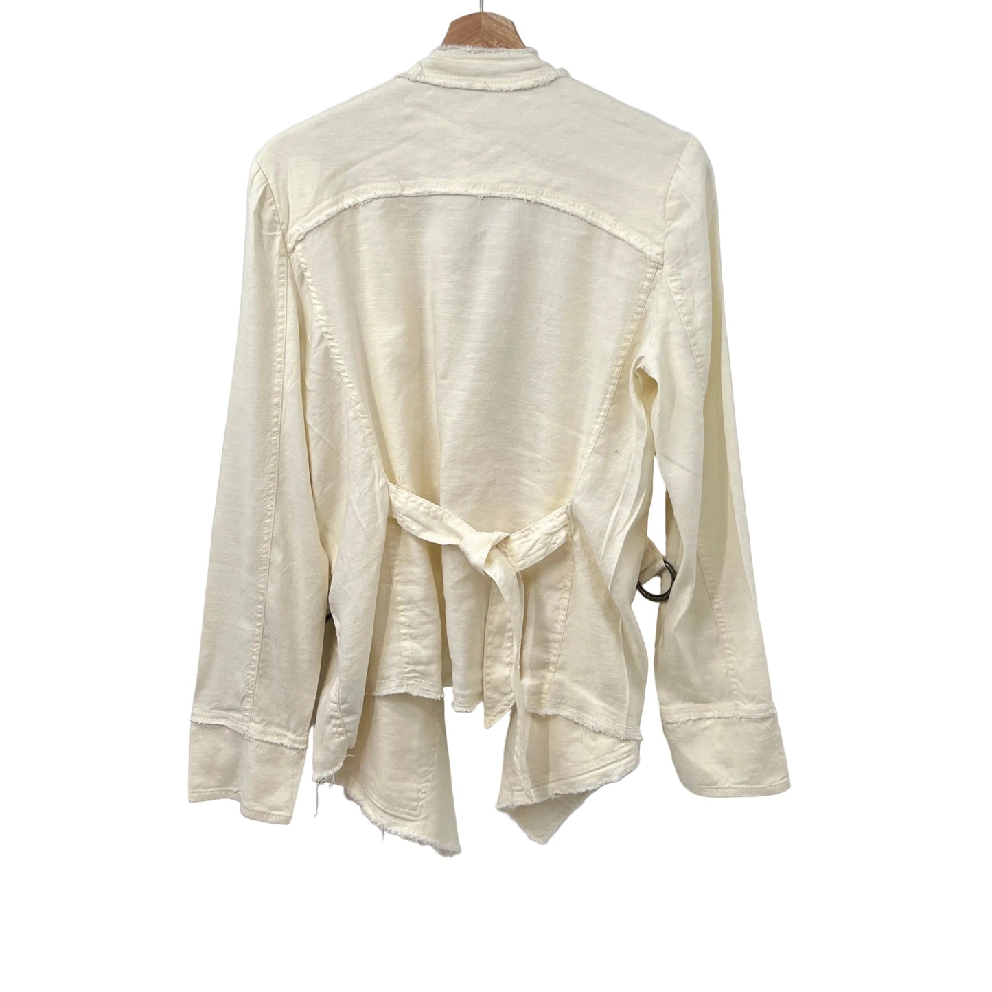 Free People Linen Blend Open Blazer