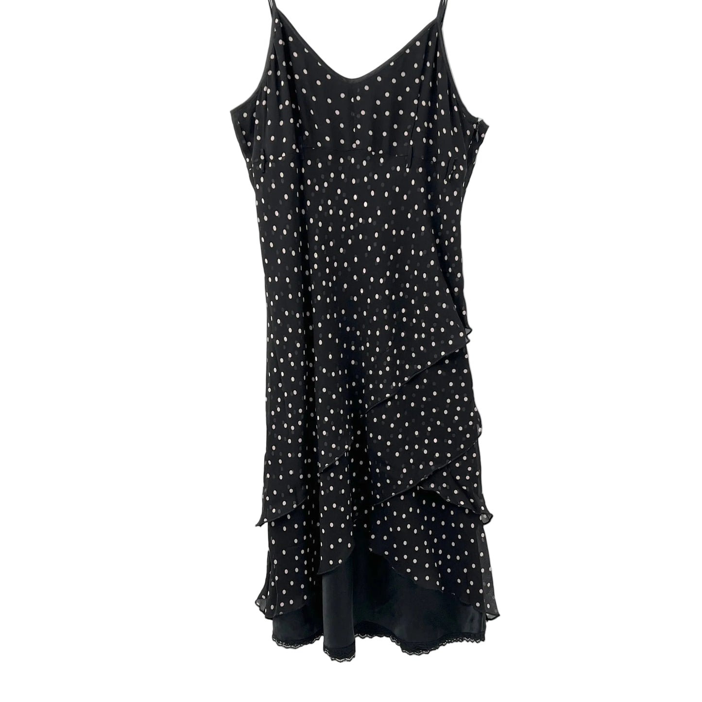 Y2K Pure Silk Polka Dots Midi Dress