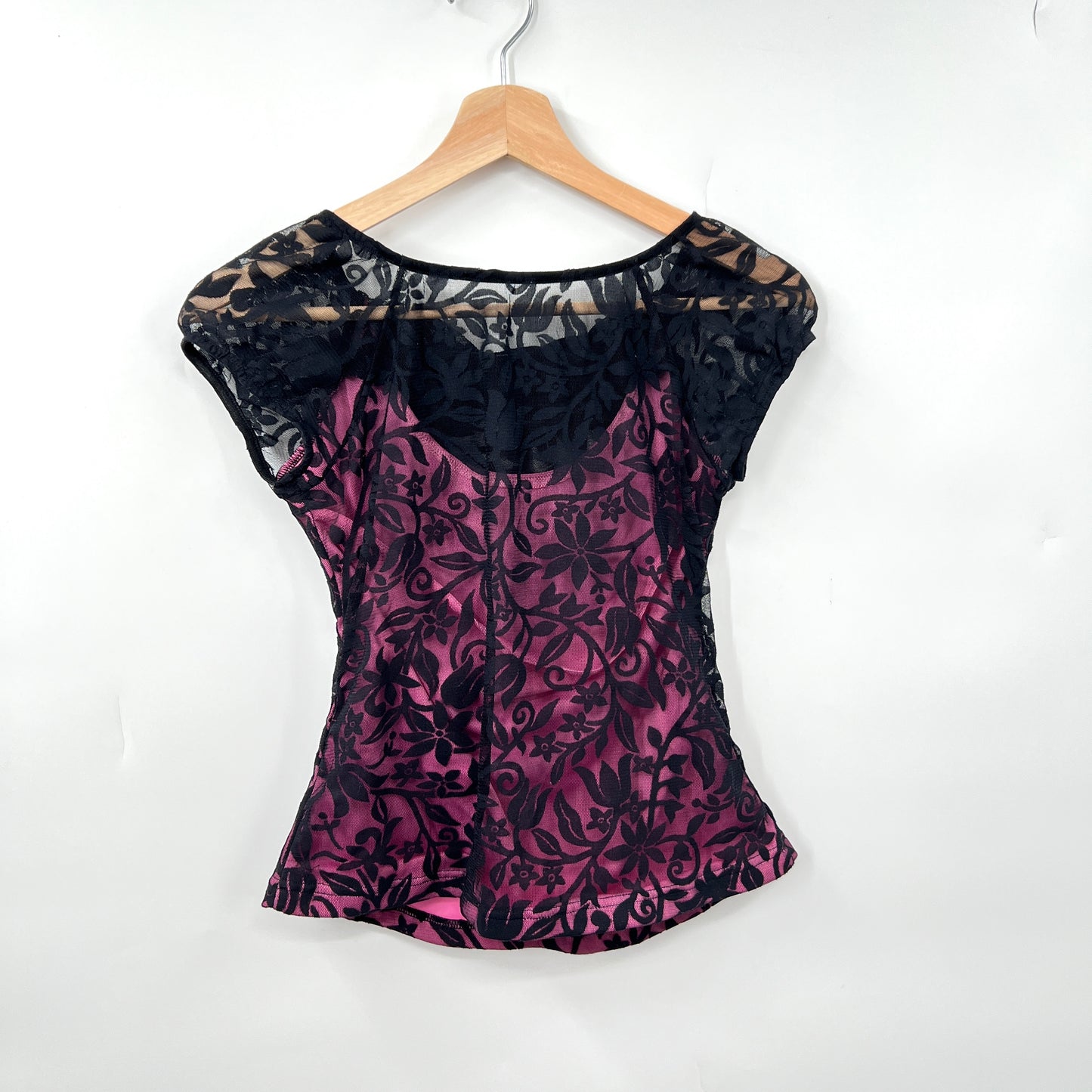 Vintage Bellessa Lace Asymmetrical Skirt & Top SET