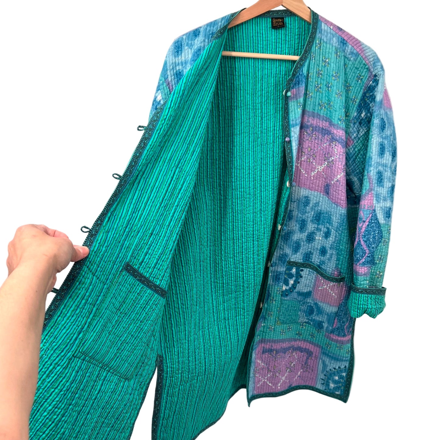 Cosmo's Cotton Quilted Reversible Coat Jacket