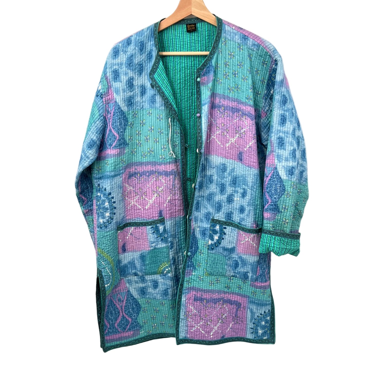 Cosmo's Cotton Quilted Reversible Coat Jacket