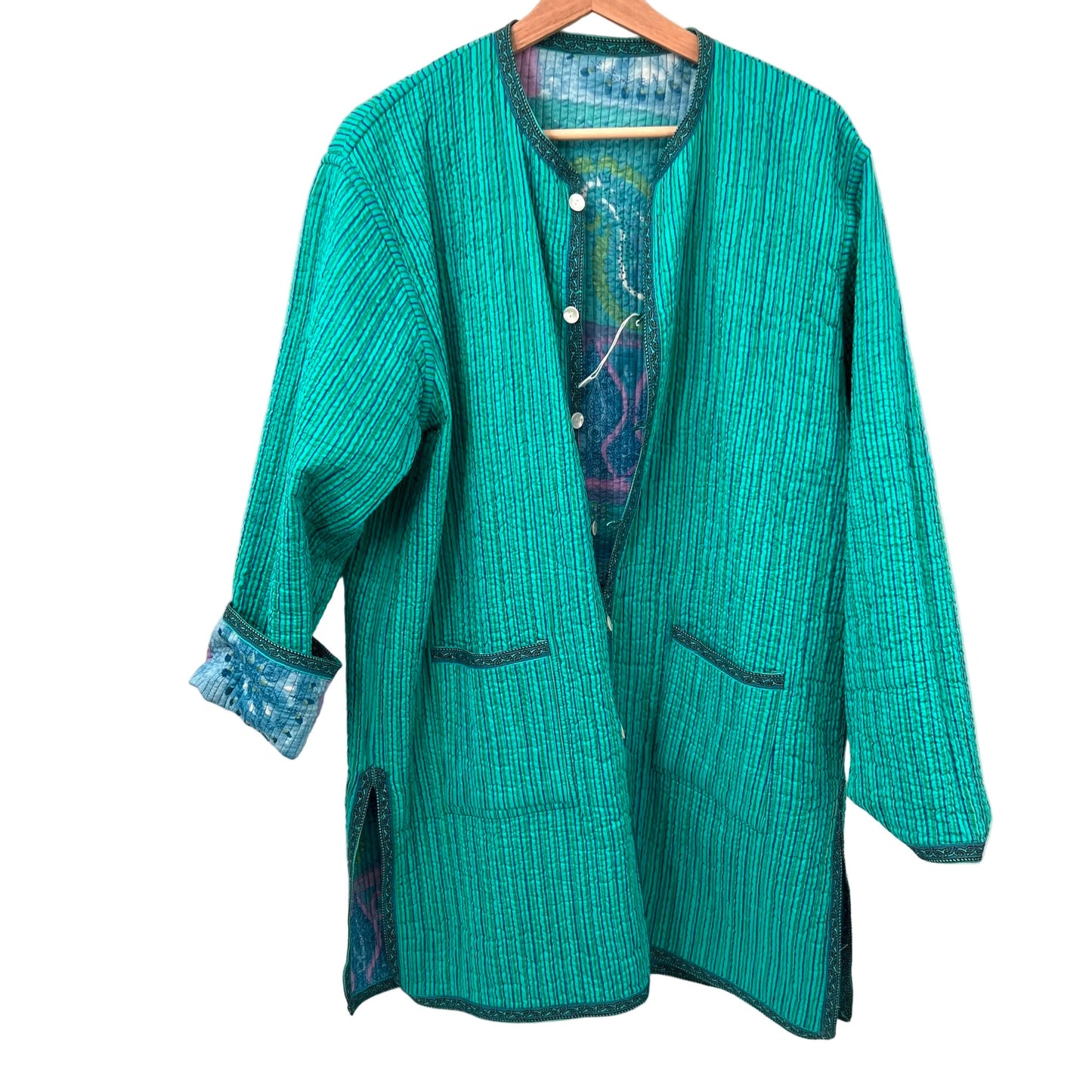 Cosmo's Cotton Quilted Reversible Coat Jacket