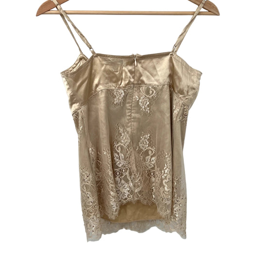 NWT Le Chateau Lace Silk Blend Slip Top