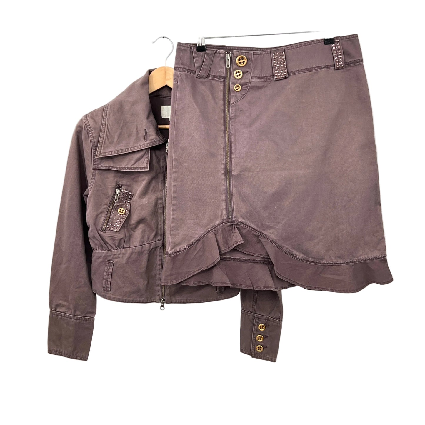 Y2K Cassidi Boutique Embelished  Skirt & Jacket Set