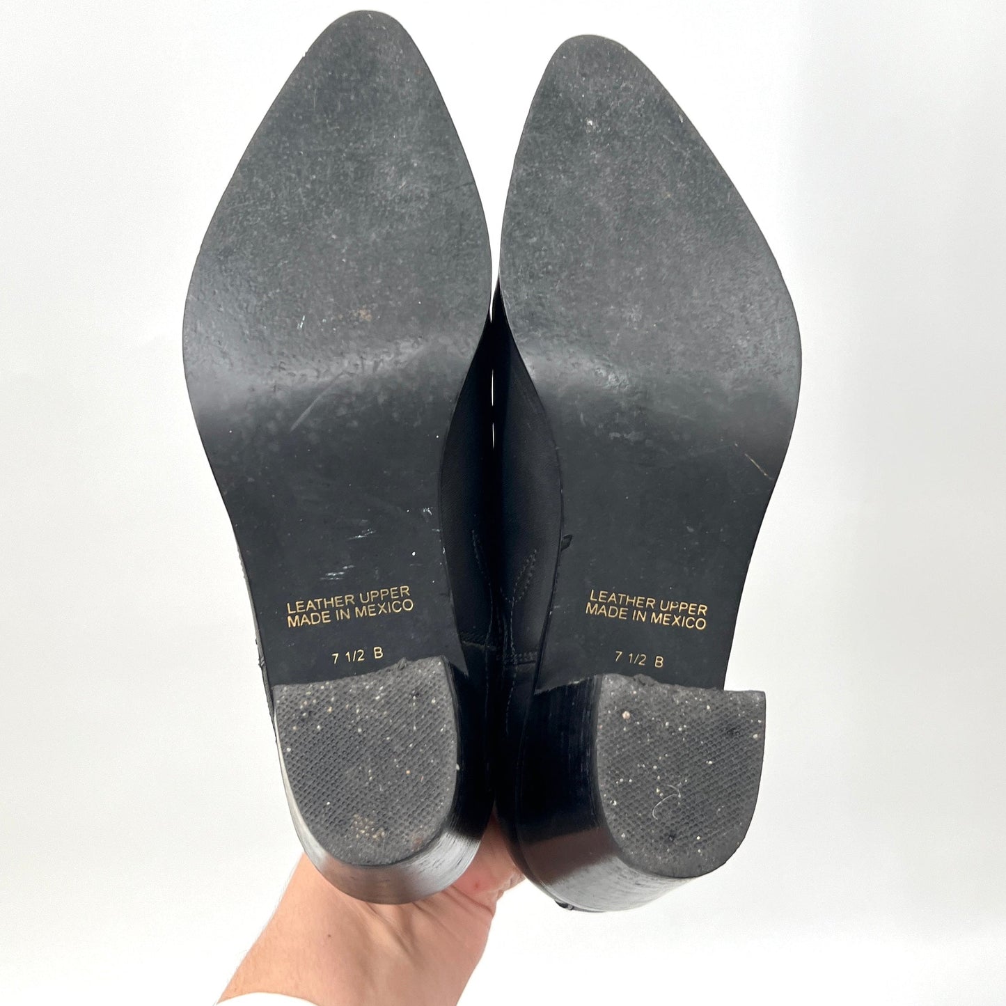 Euro Club Leather Wester Heel Shoes
