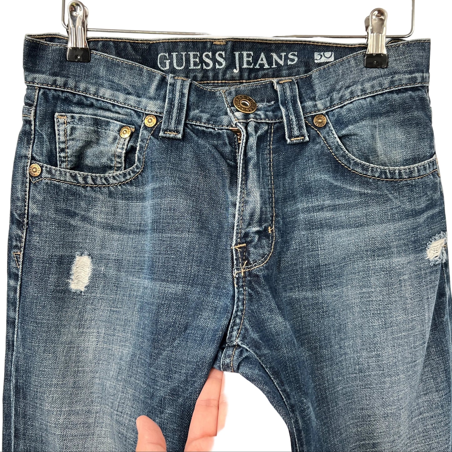 Y2K Guess Distressed Low Rise Jeans