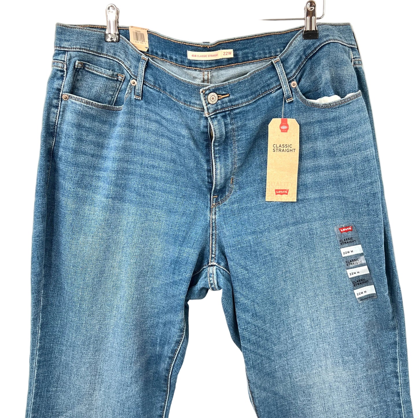 NWT Levi's 414 Classic Straight Jeans 22W