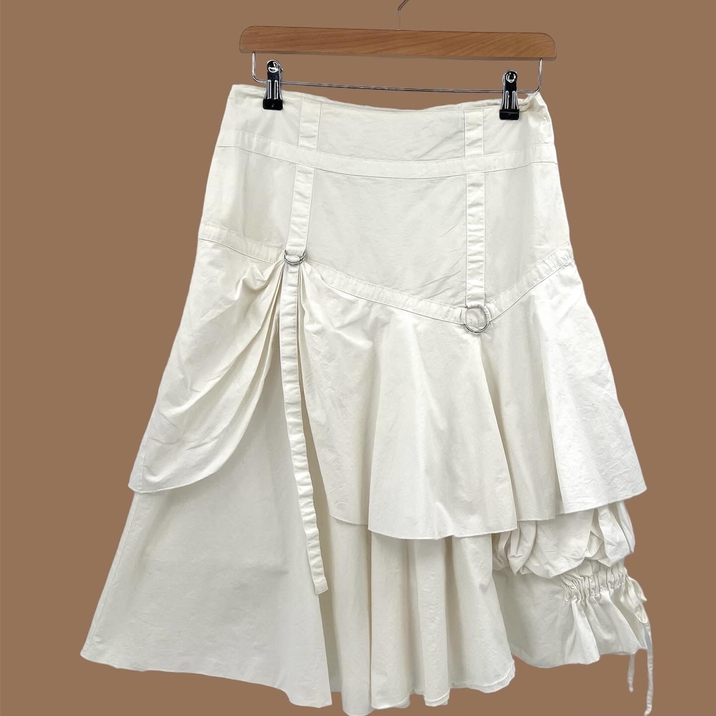 SOLD - Tricotto Cotton Ruffle Skirt S