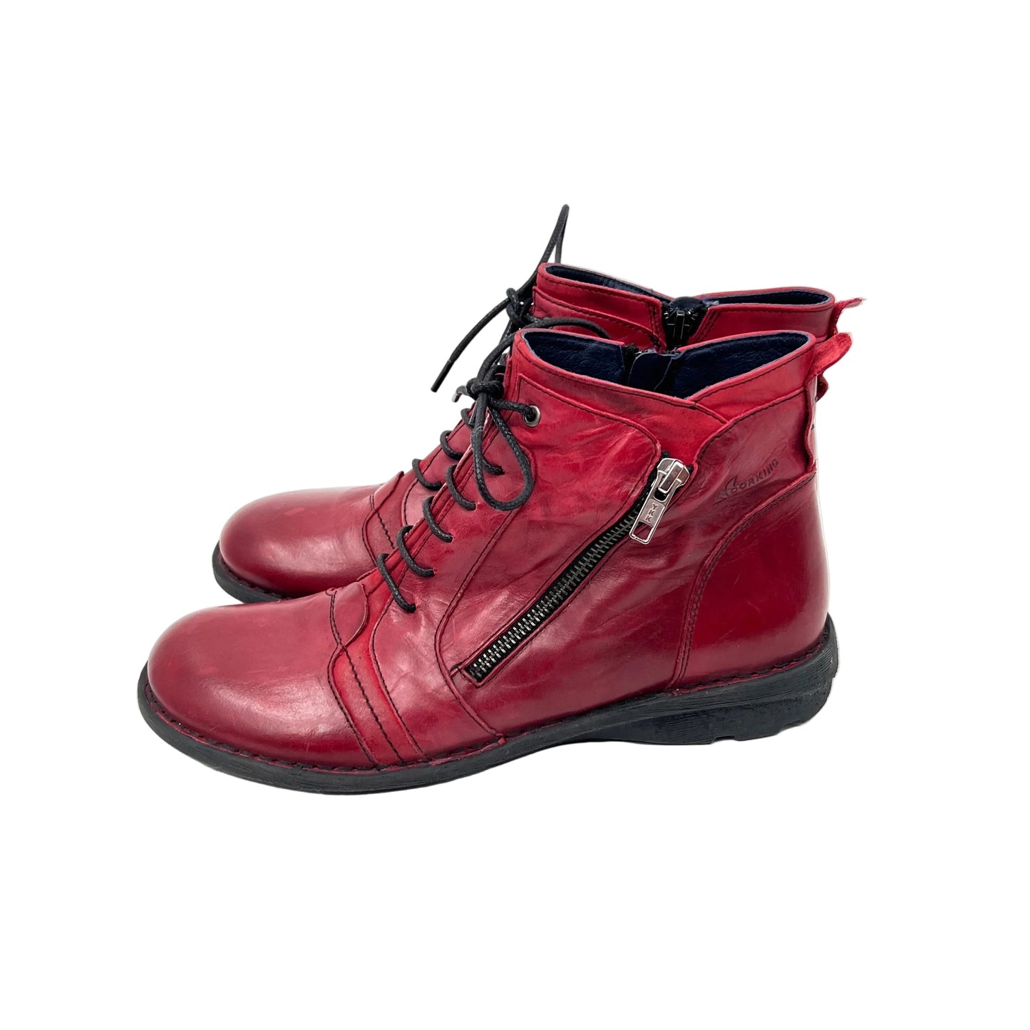 Dorking Lace Up Leather Bootie Shoes