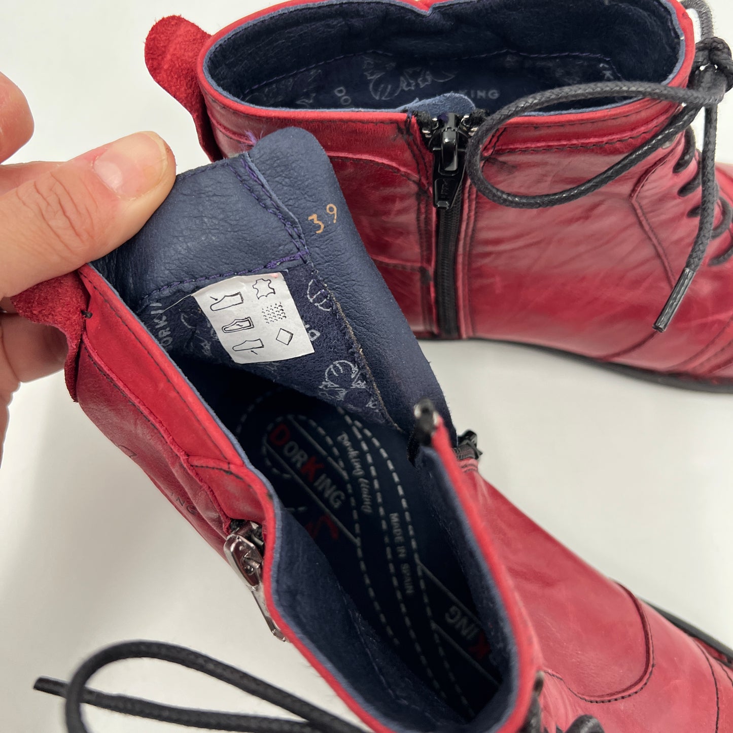 Dorking Lace Up Leather Bootie Shoes