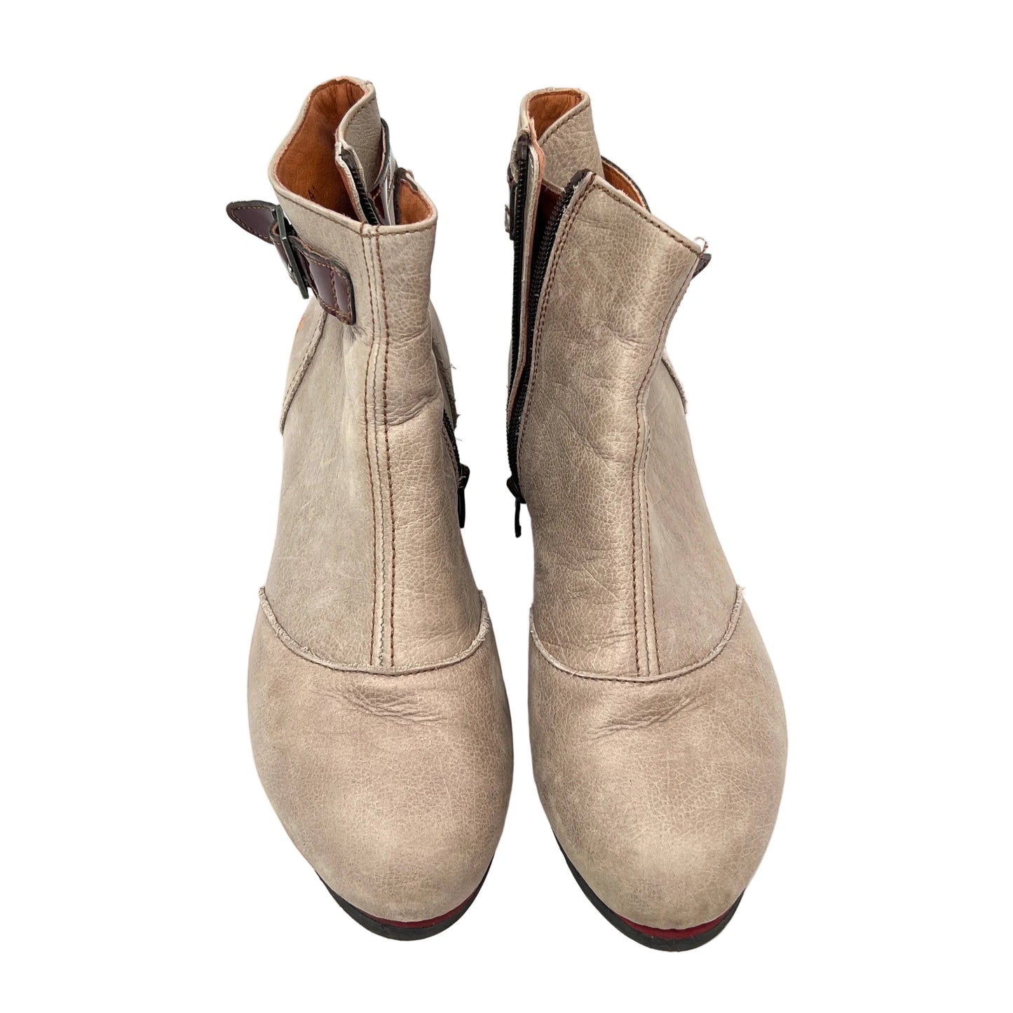 ART Company Leather Wedge Ankle Booties Shoes