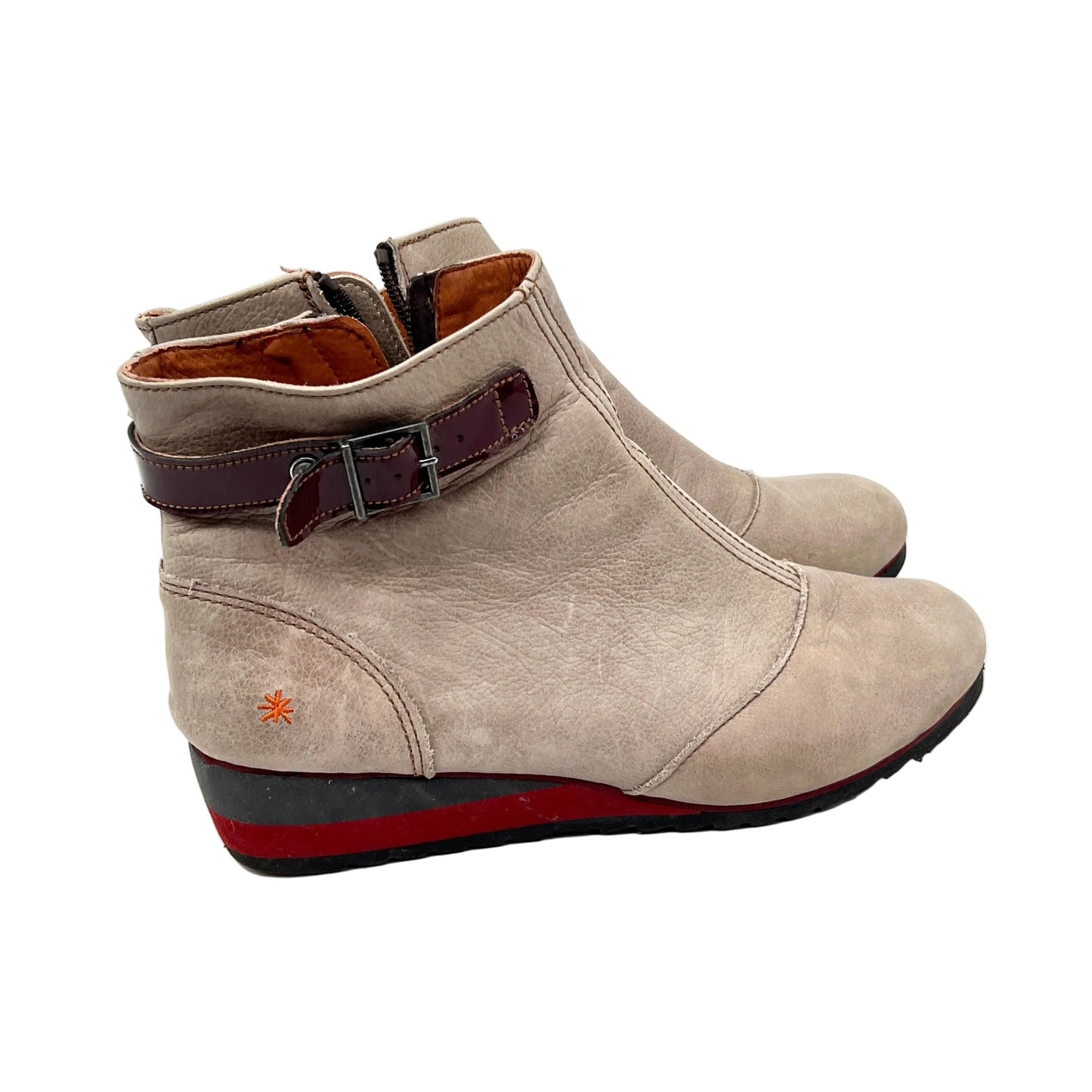 ART Company Leather Wedge Ankle Booties Shoes