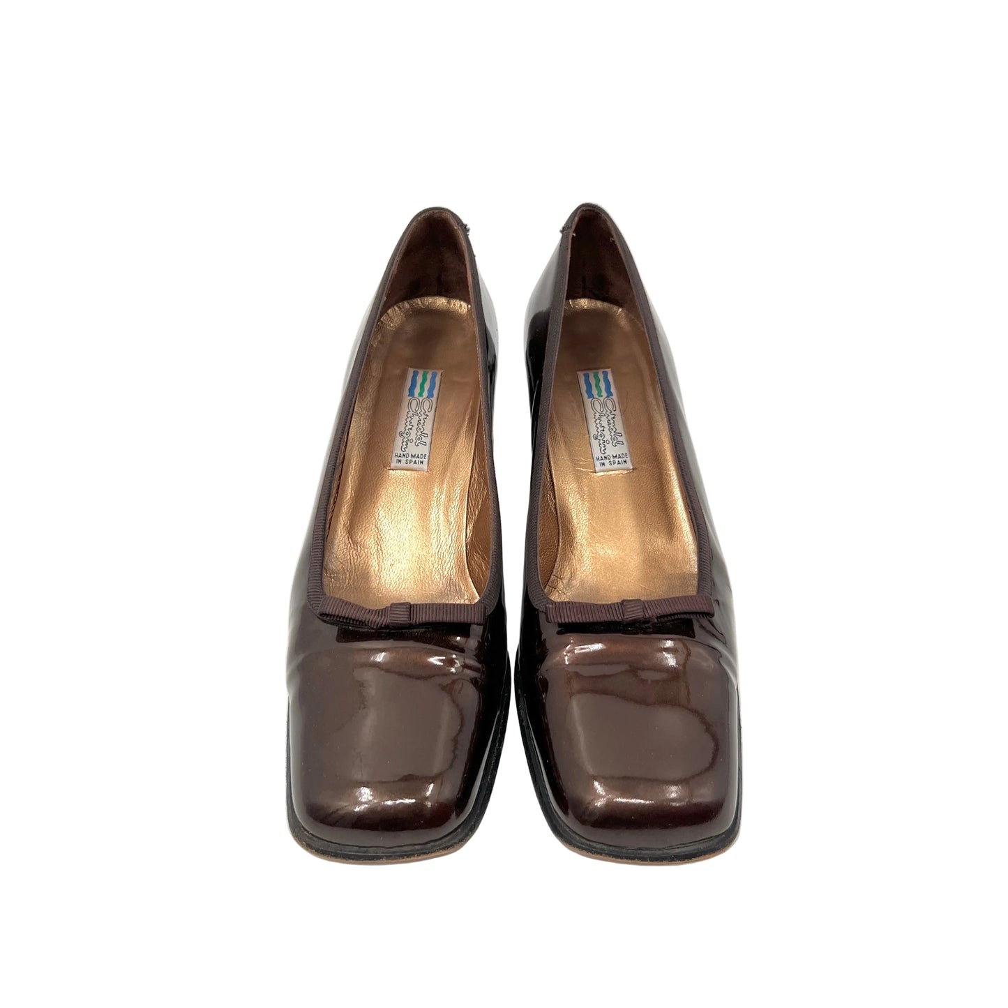 Vintage Arnold Churging Patent Leather Square Toe Shoes