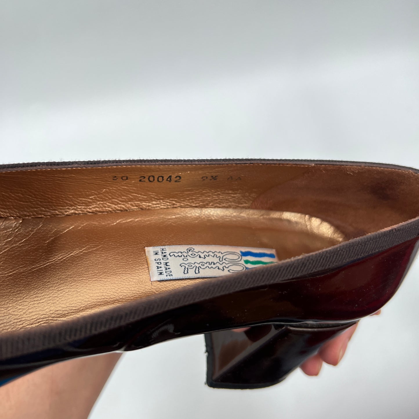 Vintage Arnold Churging Patent Leather Square Toe Shoes