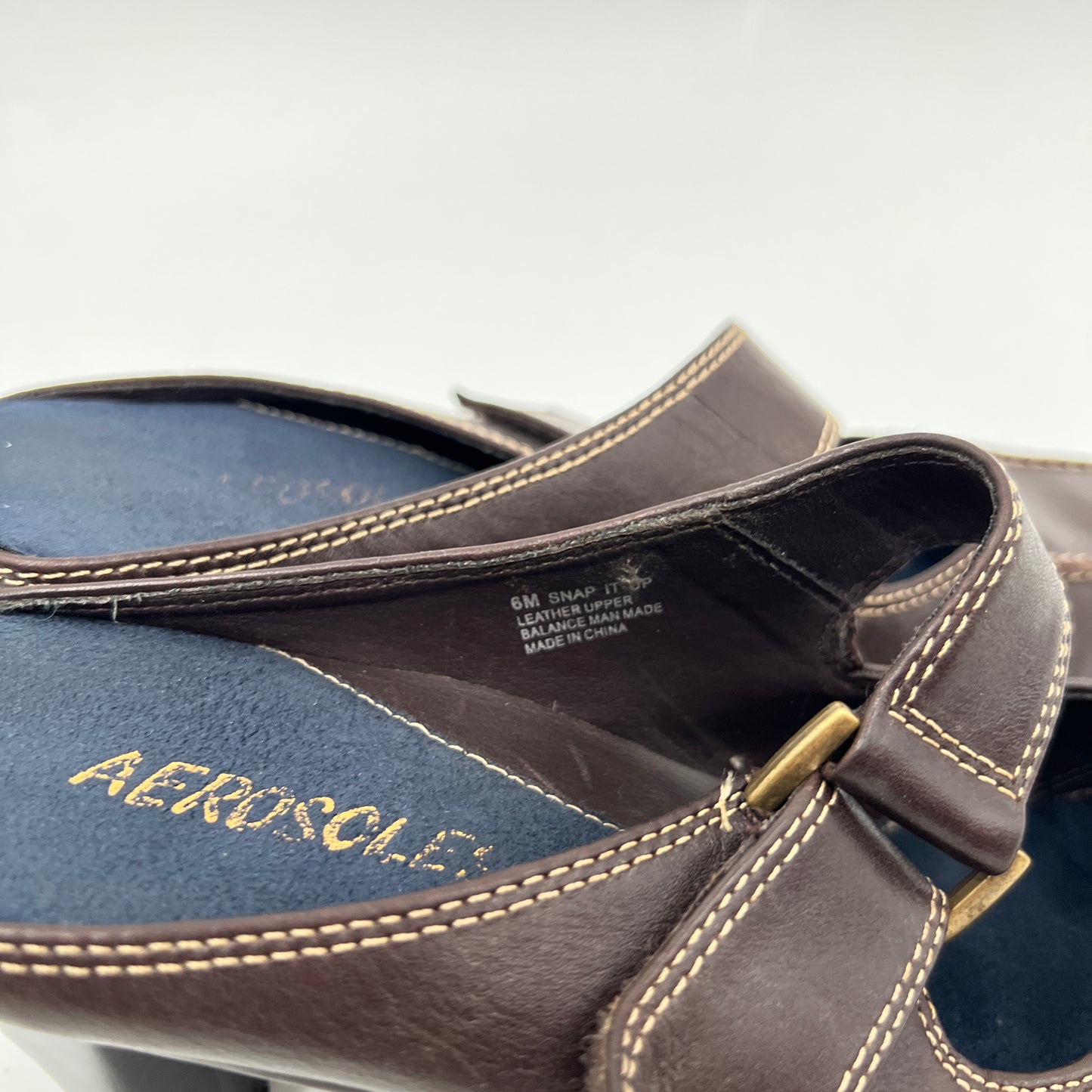 Aerosole Leather Mule Shoes