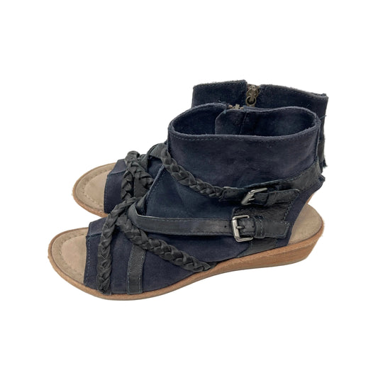 Mjus Leather Ankle Wrap Peep Toe Sandals