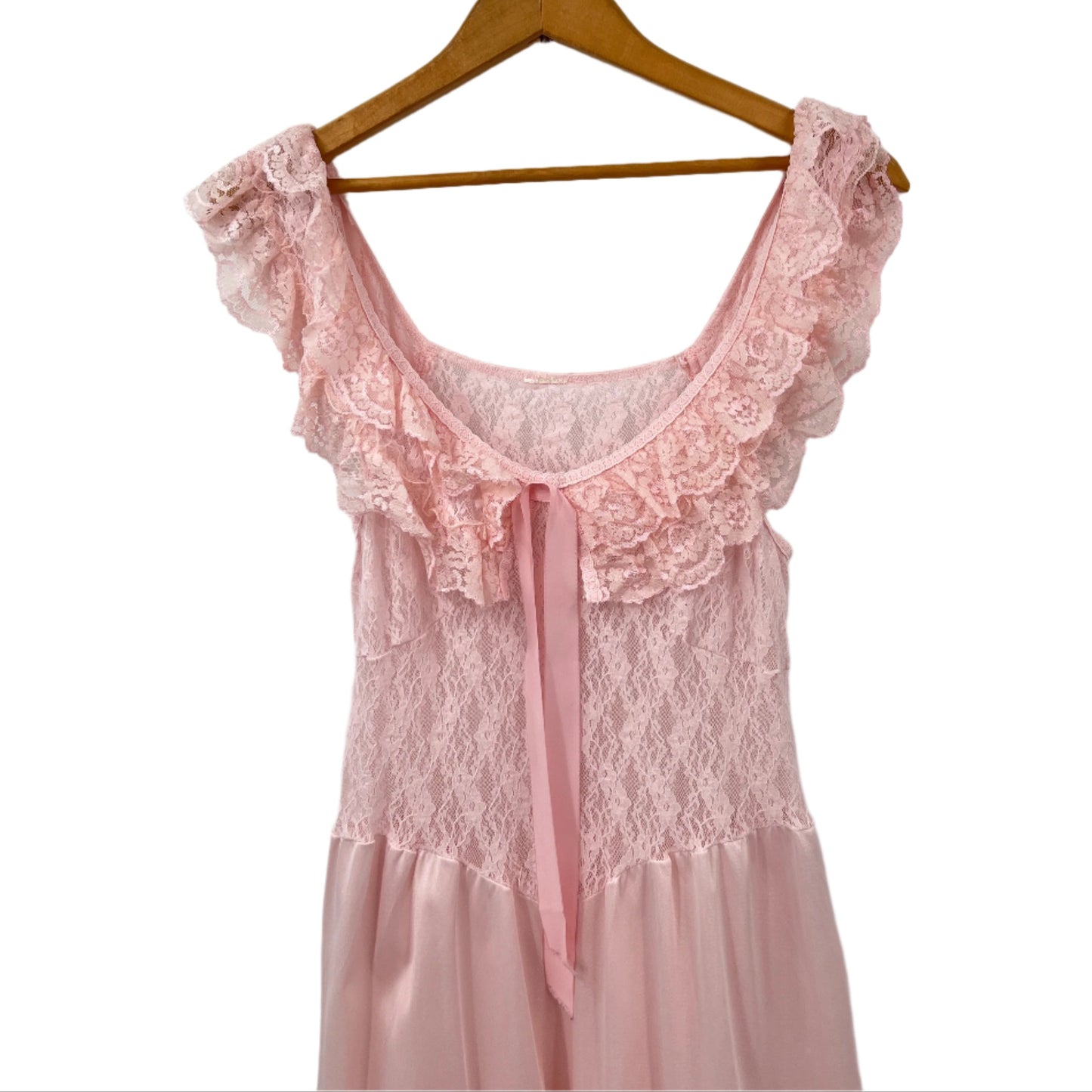 Vintage Lace Ruffle Nightgown