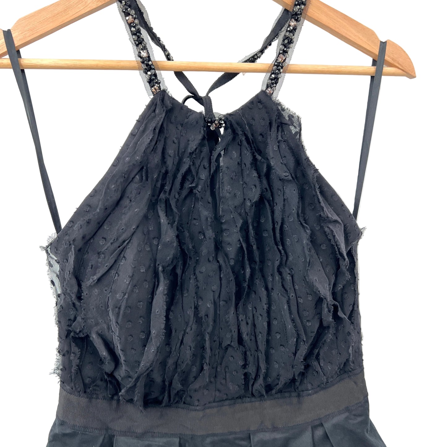 BCBG Maxazria Tiered Halter Cocktail Mini Dress