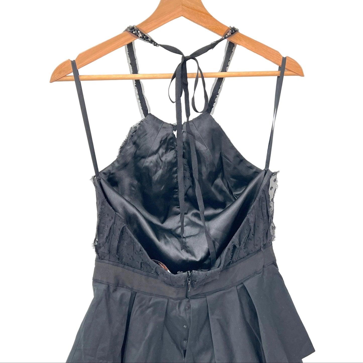 BCBG Maxazria Tiered Halter Cocktail Mini Dress