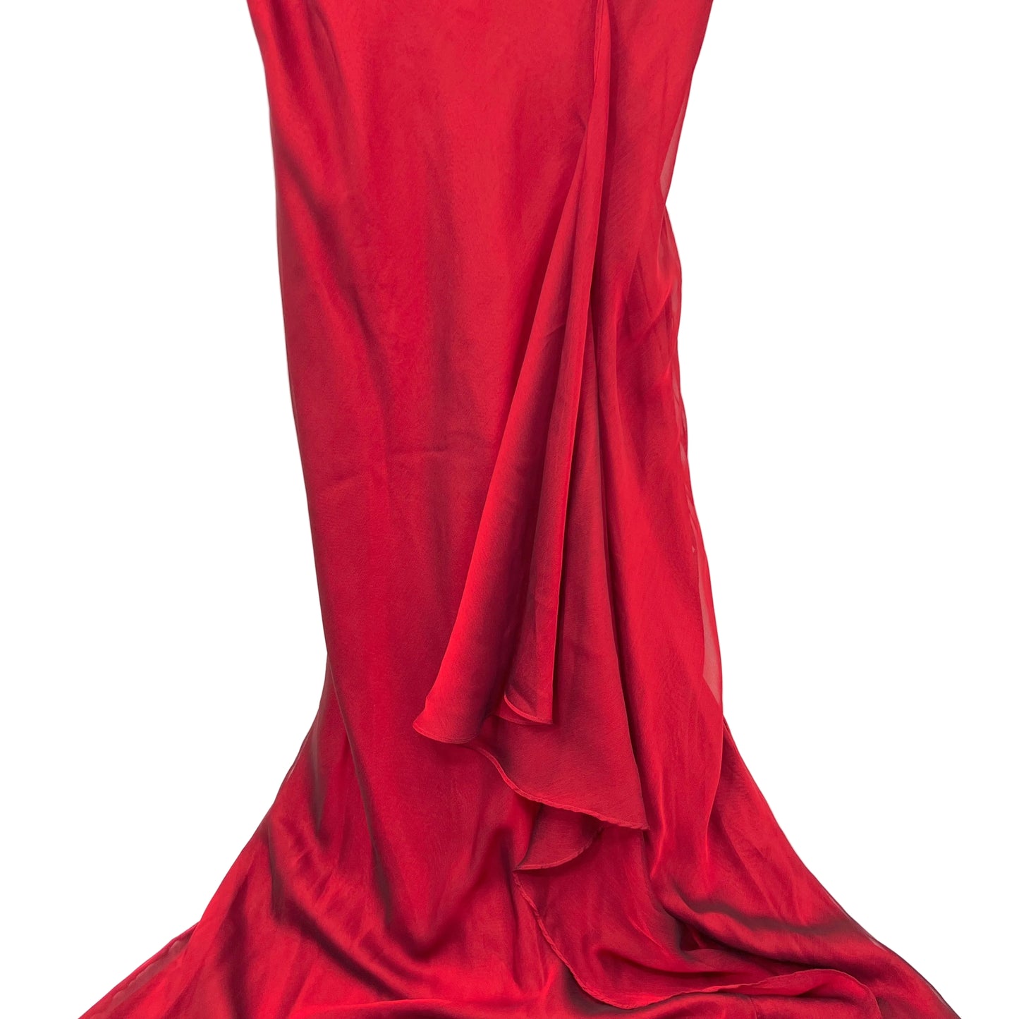 Chelsea Nites Ruffle Front Maxi Dress