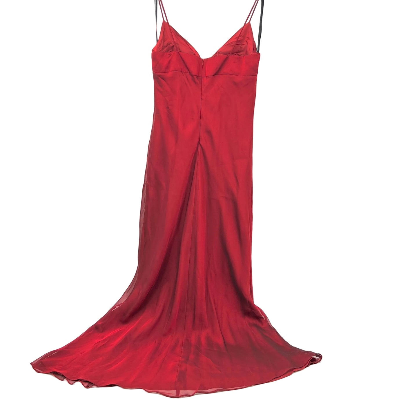 Chelsea Nites Ruffle Front Maxi Dress