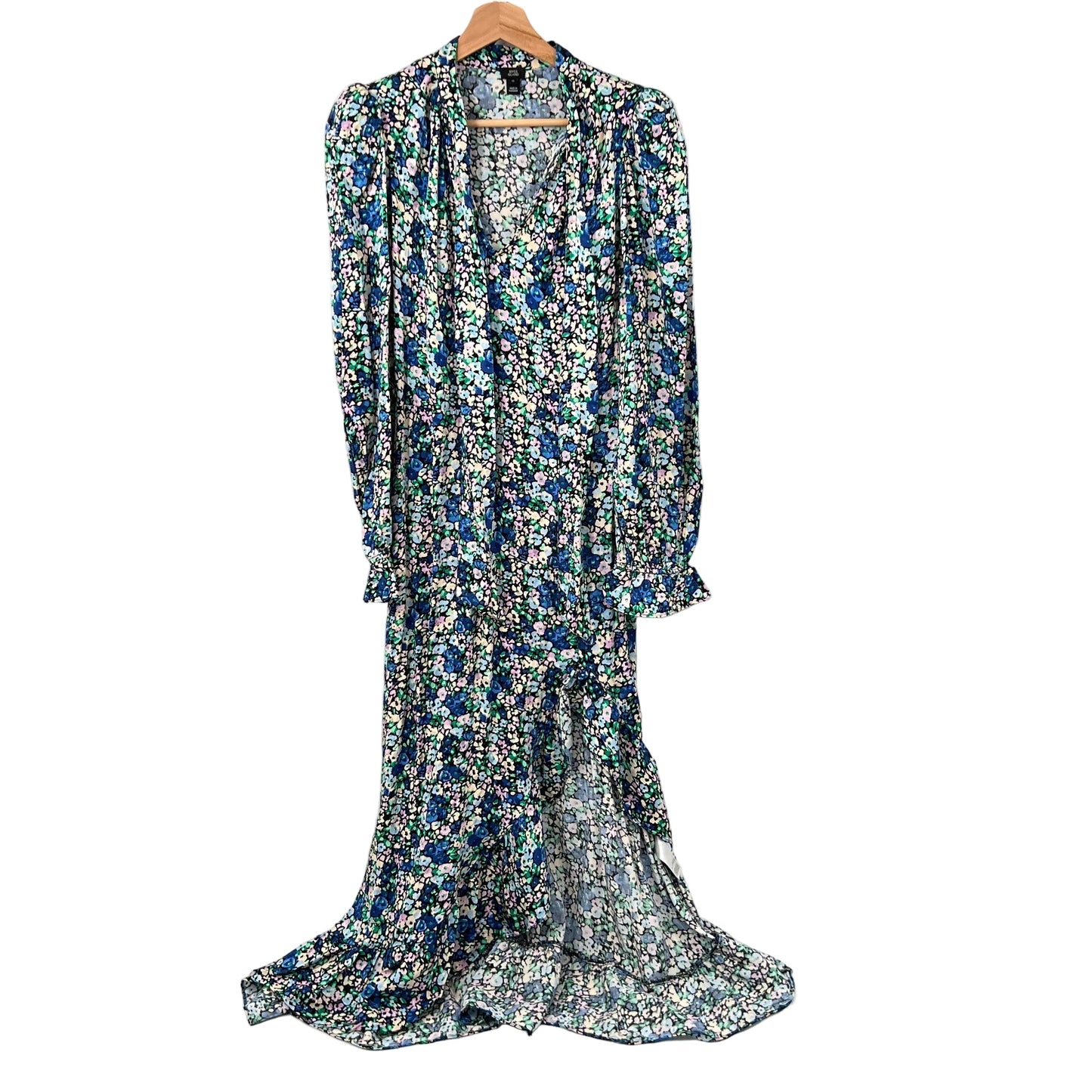 River Island Floral Midi Long Sleeves Dress