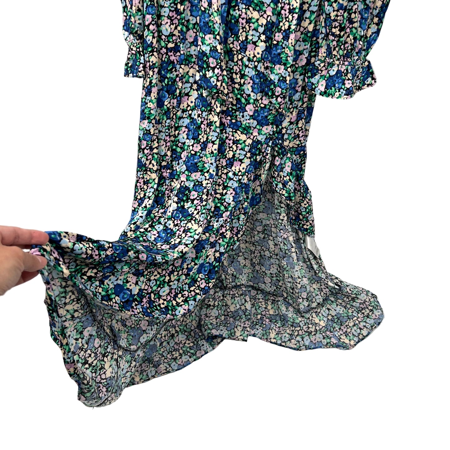 River Island Floral Midi Long Sleeves Dress