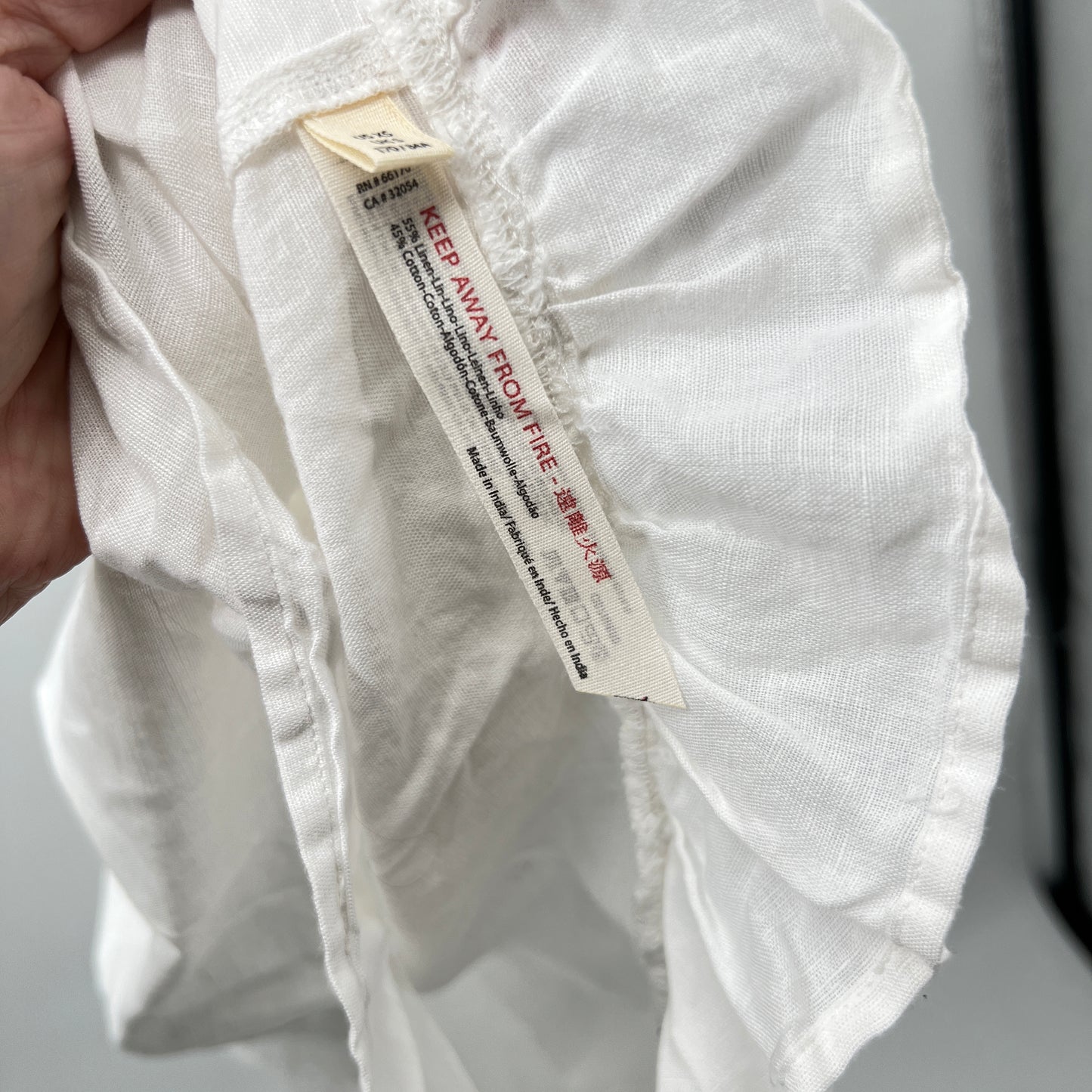 Free People Linen Blend Mini Dress