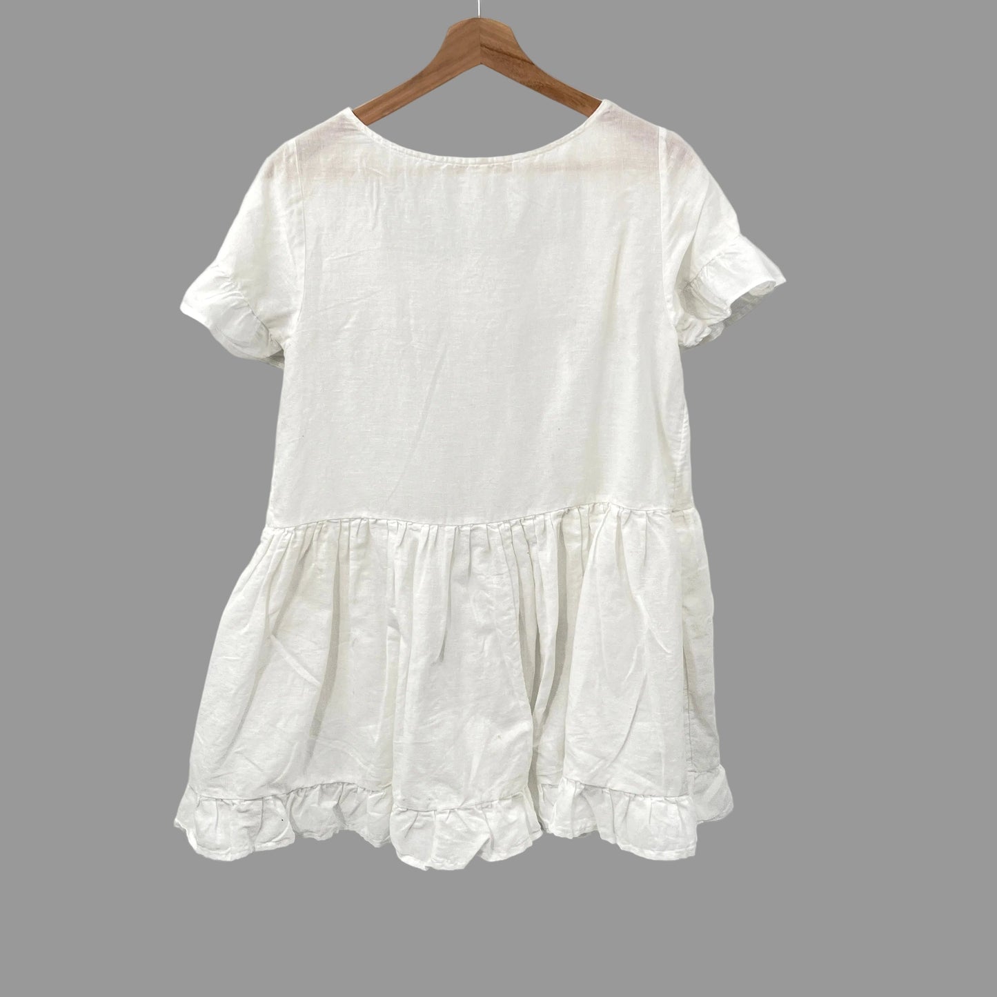 Free People Linen Blend Mini Dress