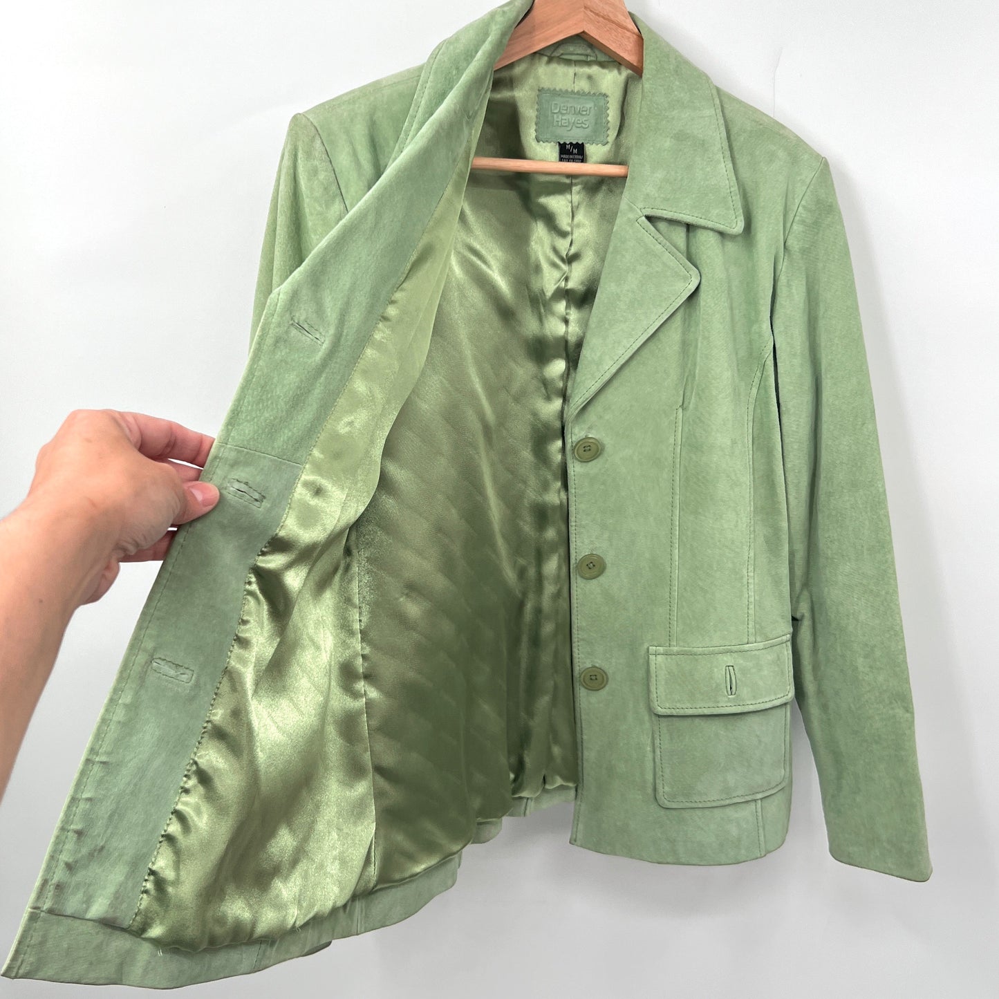Vintage Suede Leather Jacket Blazer
