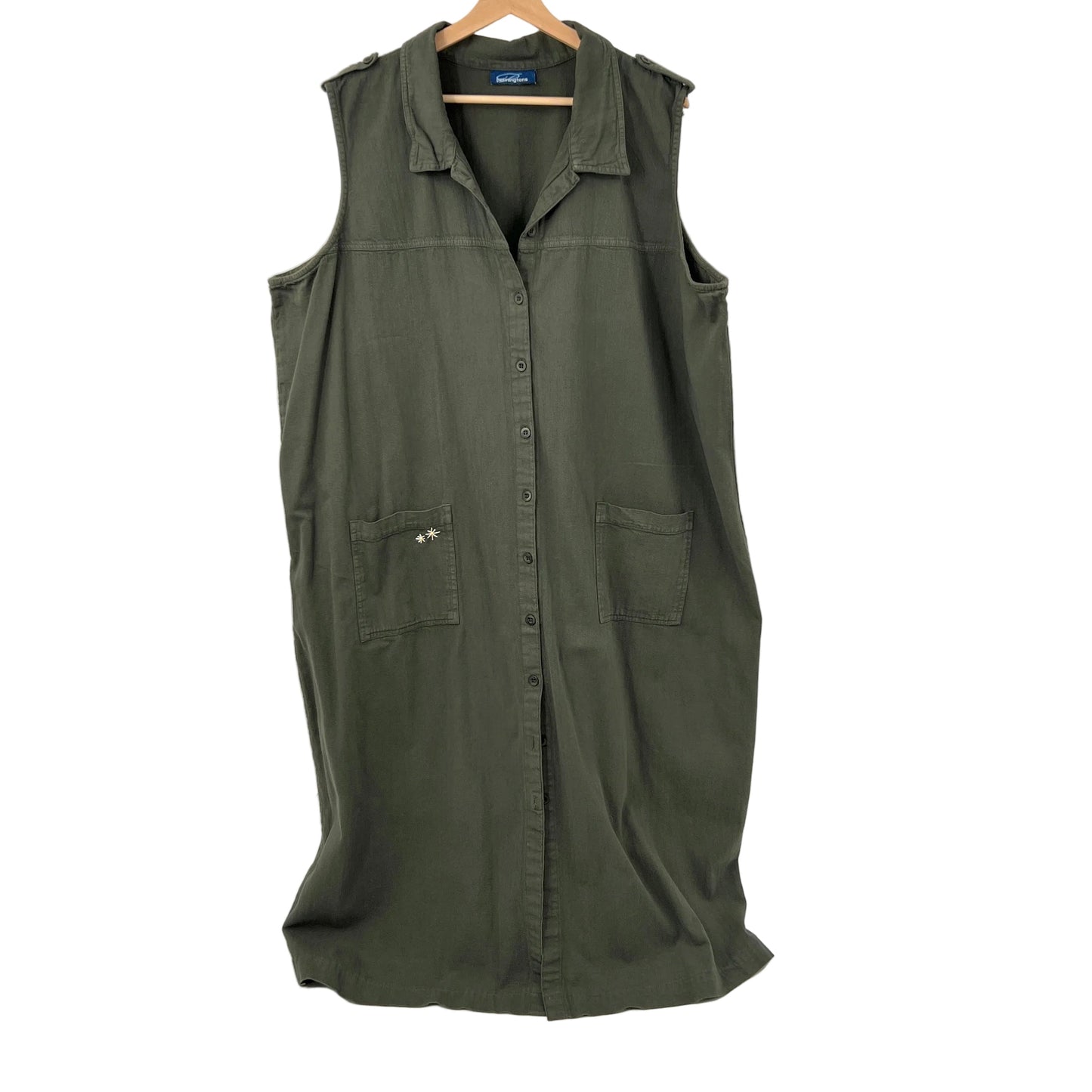 Vintage Cotton Sleeveless Maxi Dress 2X-3X