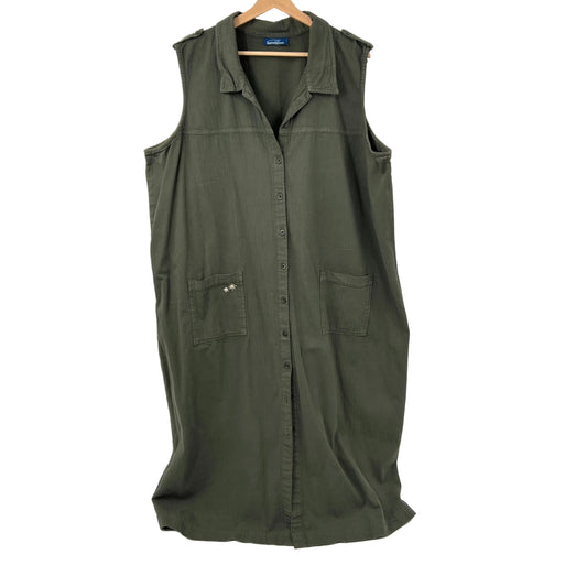 Vintage Cotton Sleeveless Maxi Dress 2X-3X