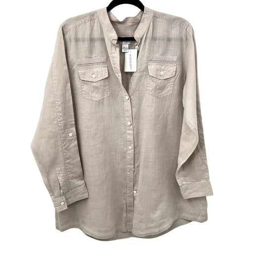 Chico's Pure Ramie Blouse Long Sleeves Blouse