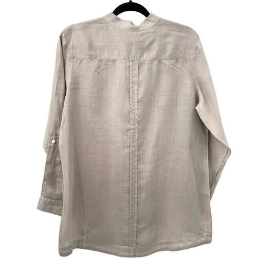 Chico's Pure Ramie Blouse Long Sleeves Blouse