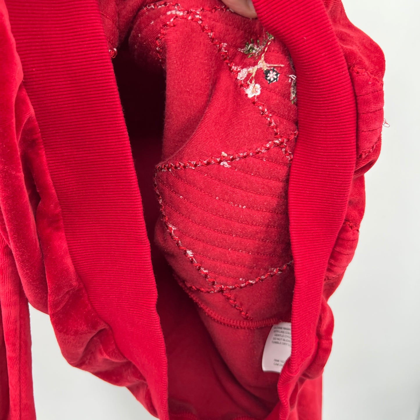 Vintage Velour Embroidered Crewneck