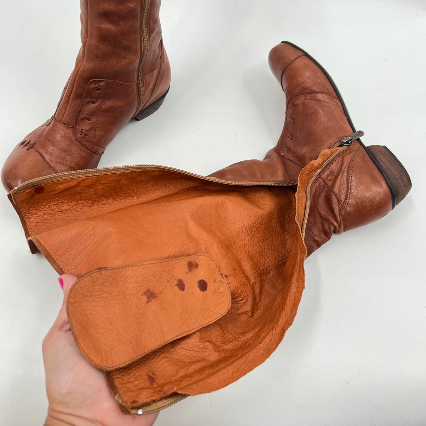 Brako Tall Knee High Leather Boots