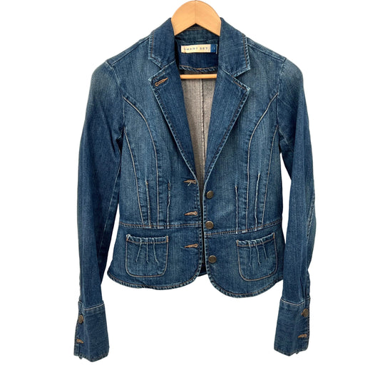 Y2K Smart Set Denim Fitted Blazer
