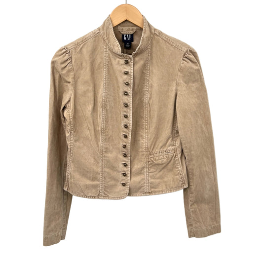 Y2K Gap Corduroy Fitted Pleaded Back Blazer Jacket