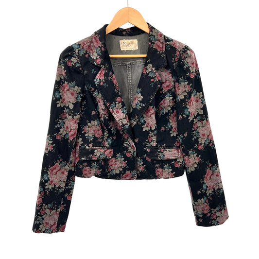 Retro Free People Cropped Fitted Blazer - Jacket