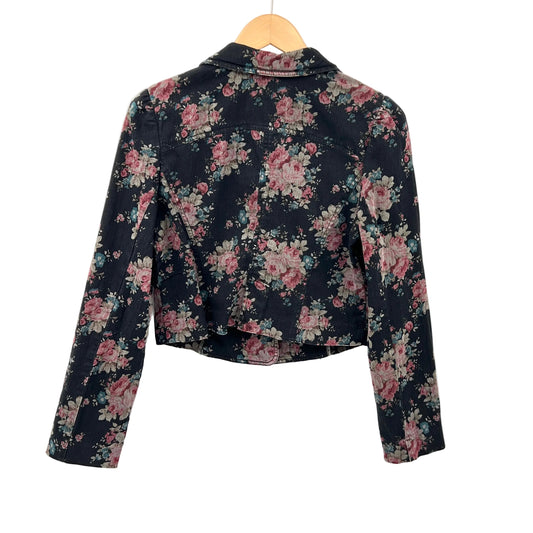 Retro Free People Cropped Fitted Blazer - Jacket