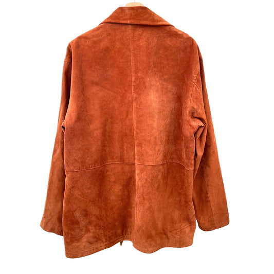 Vintage Britches Boxy Long Leather Jacket