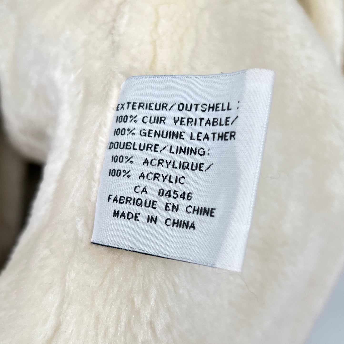 Vintage Annex Suede Leather Faux Shearling Coat Jacket