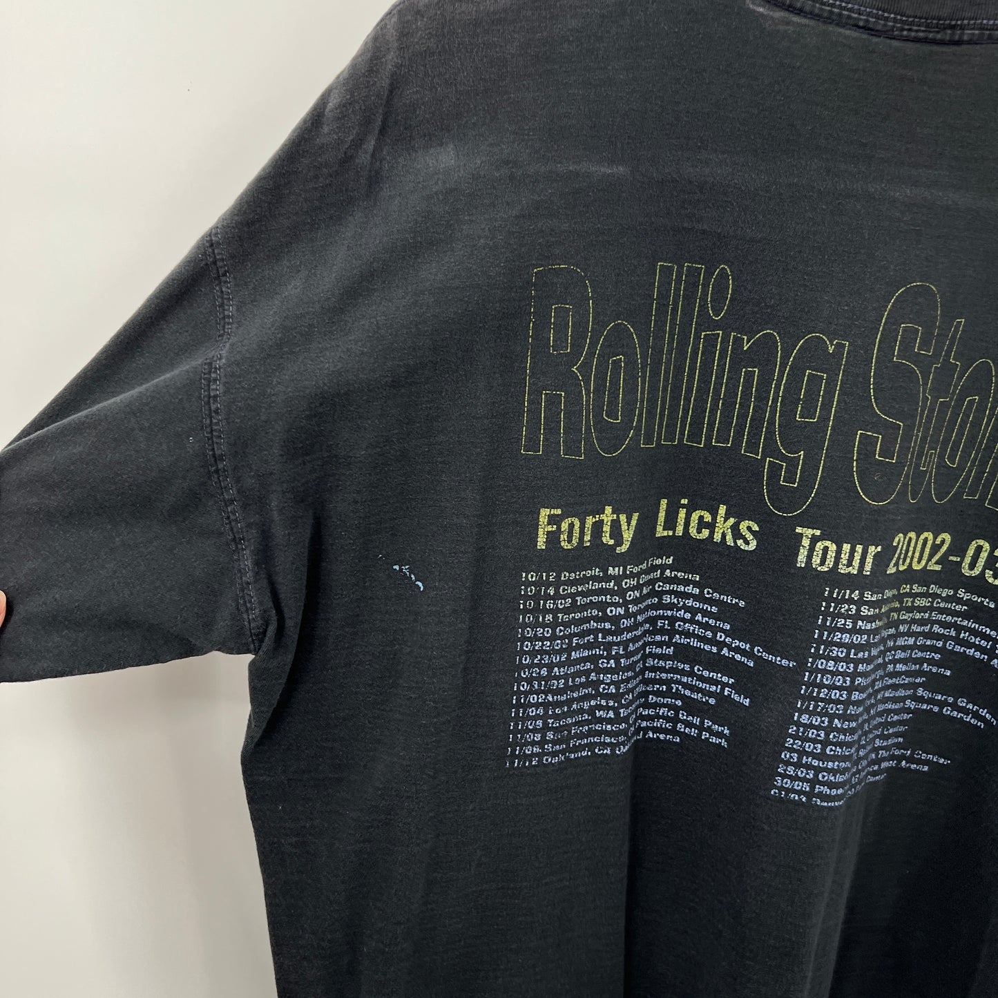 Vintage Faded Rolling Stones Fourty Licks '02-'03 Tour T-shirt