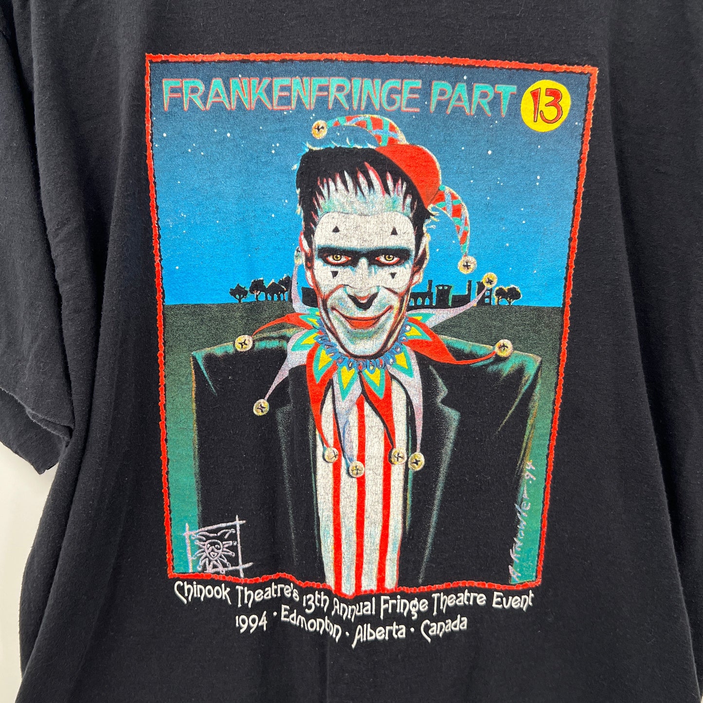 Tultex '94 Edmonton Fringe Festival Frankefringe T-shirt