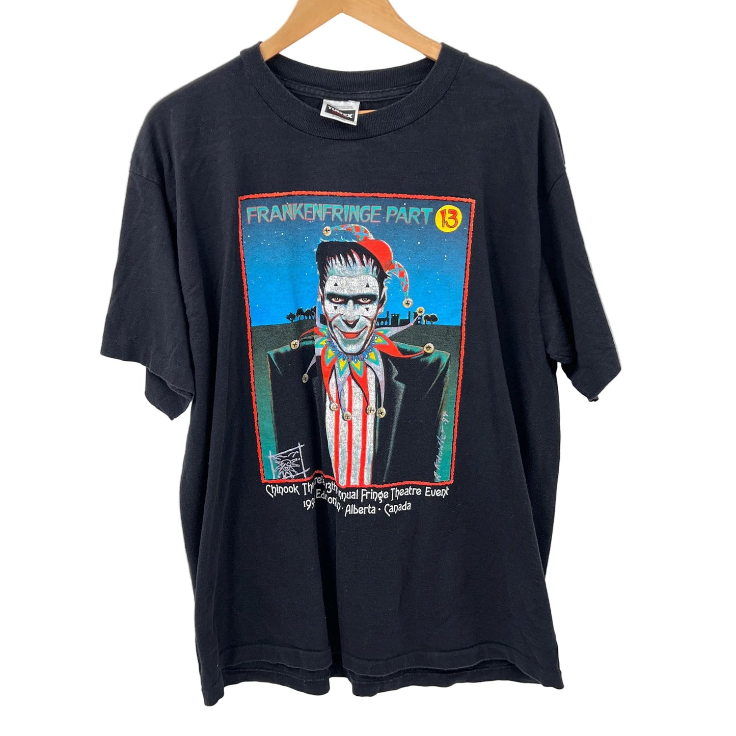 Tultex '94 Edmonton Fringe Festival Frankefringe T-shirt